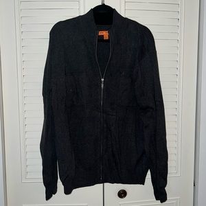 Sette Ponti Black zip up sweater size XL